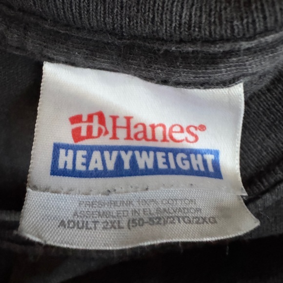Hanes Black T-Shirt (2XL) - Picture 6 of 6